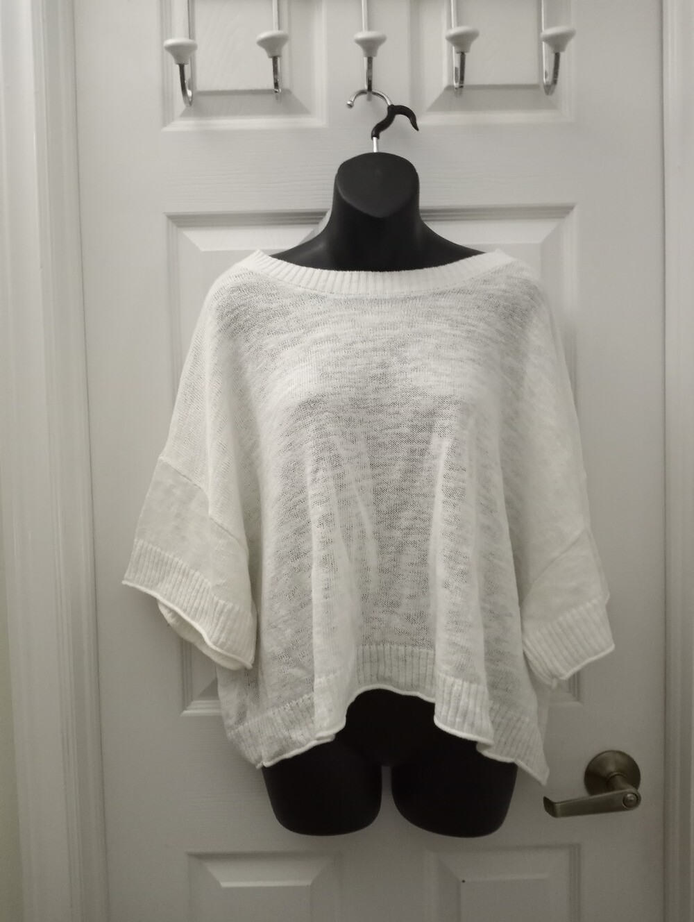 WILT Short Sleeve Sweater With Parachute Sleeves